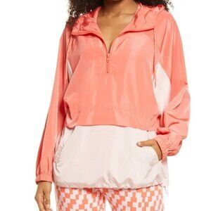 NWT BP by Nordstrom Coral/Pink Athletic Jacket/Windbreaker - S